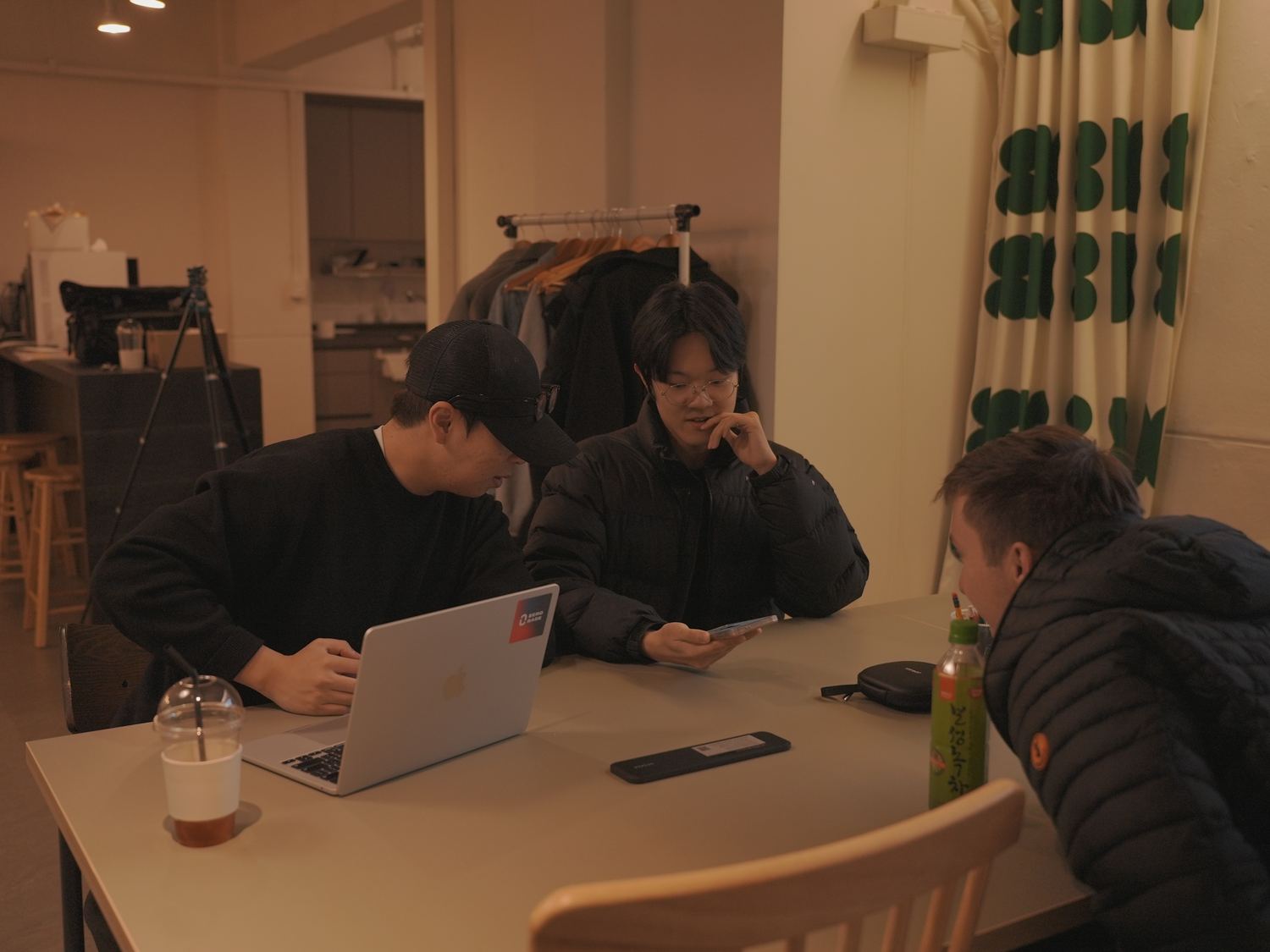 Founders reviewing startup progress